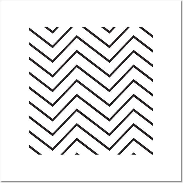 Minimal Chevron Pattern Wall Art by Studio_rhoar